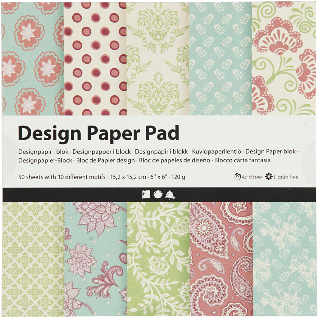 Designpapir i blok