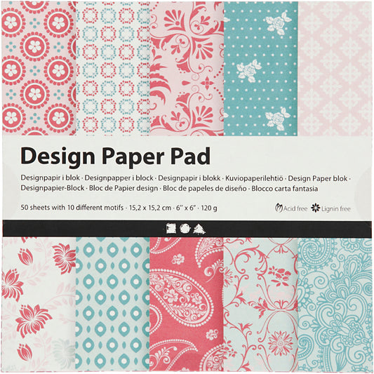 Designpapir i blok
