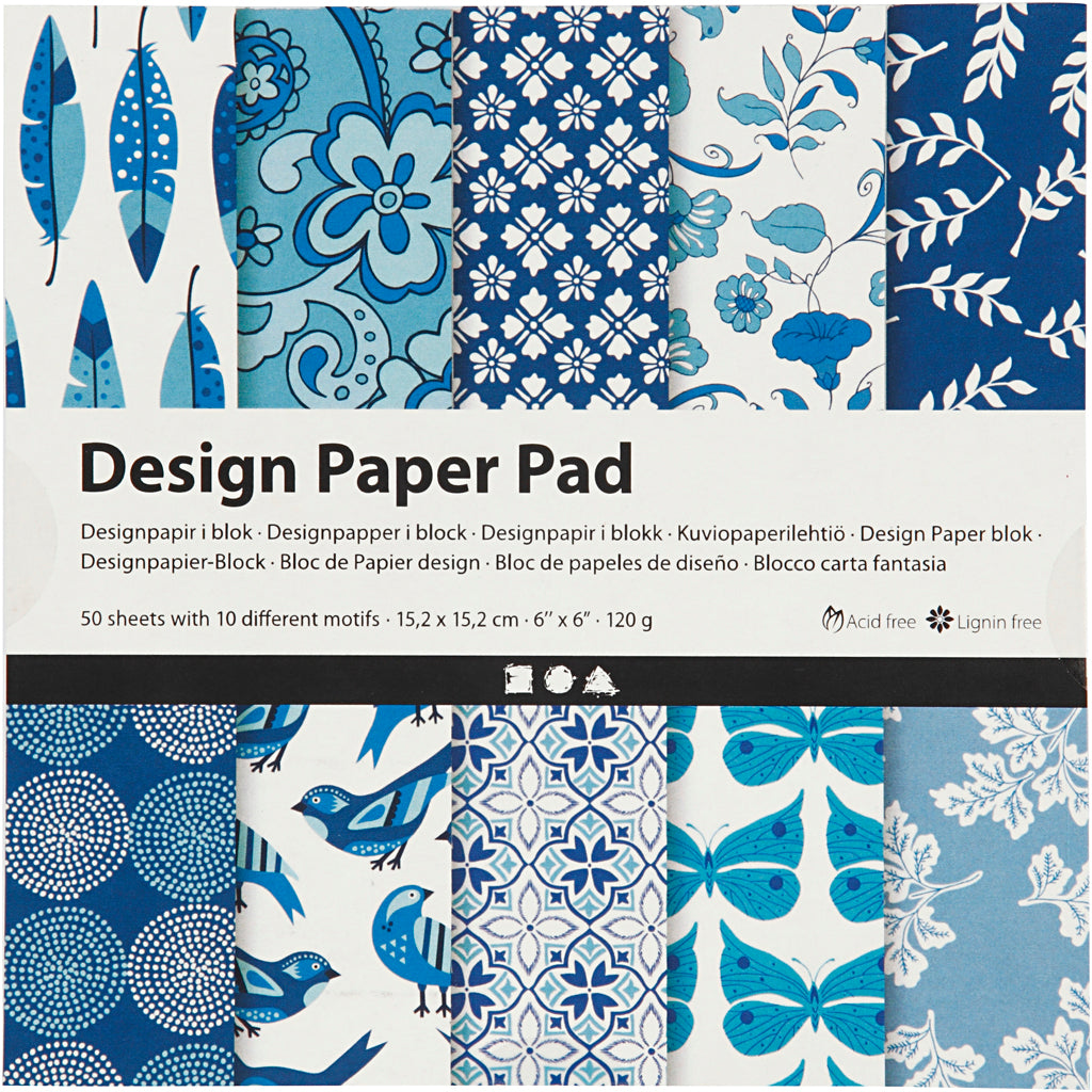 Designpapir i blok