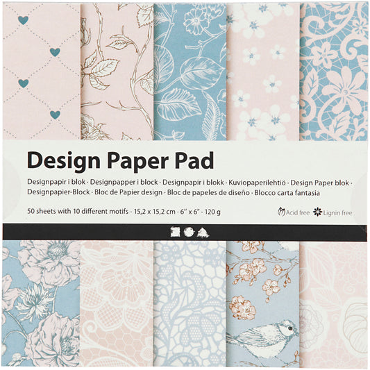 Designpapir i blok