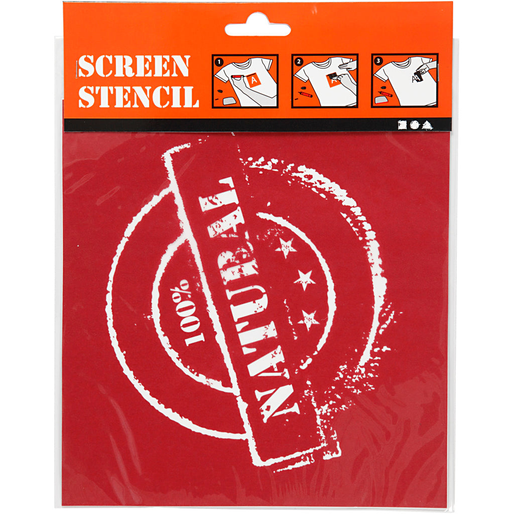 Skabelon til serigrafi