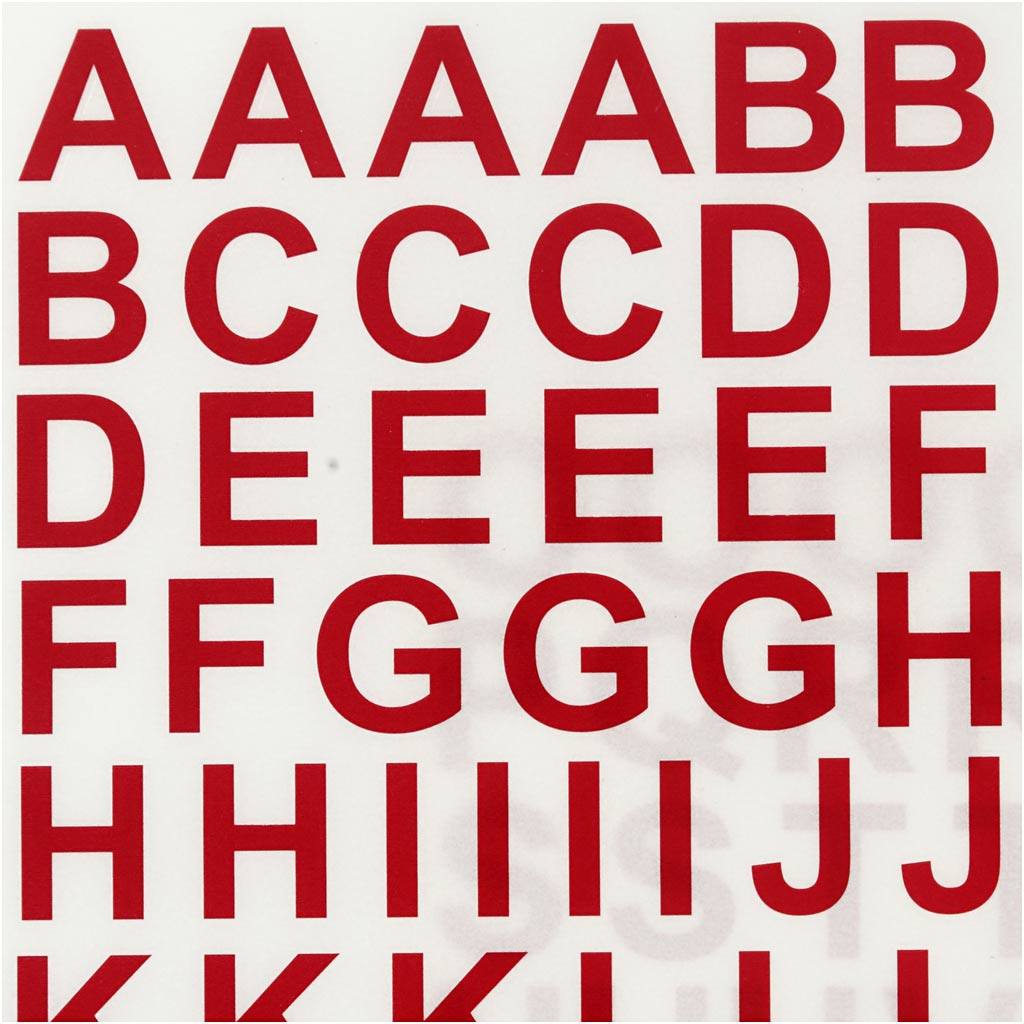 Rub on stickers