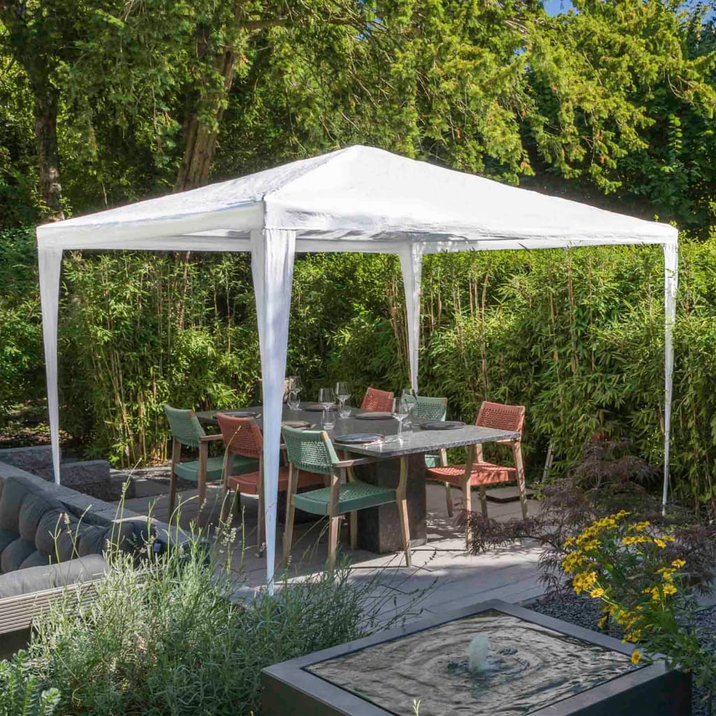 vidaXL pavillon 3 x 3 m hvid