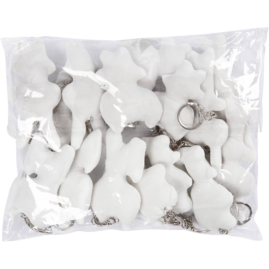 Stoffigurer med nøglering