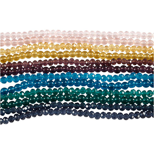 Glas- og facetperler