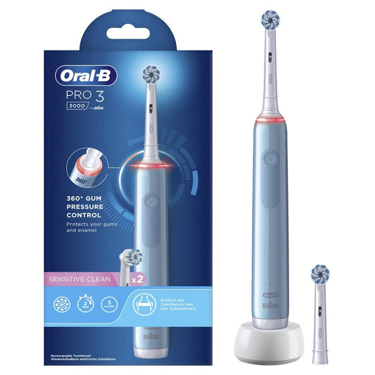 Oral-B Pro 3 3000 Sensitive Clean Elektrisk tandbørste Blå