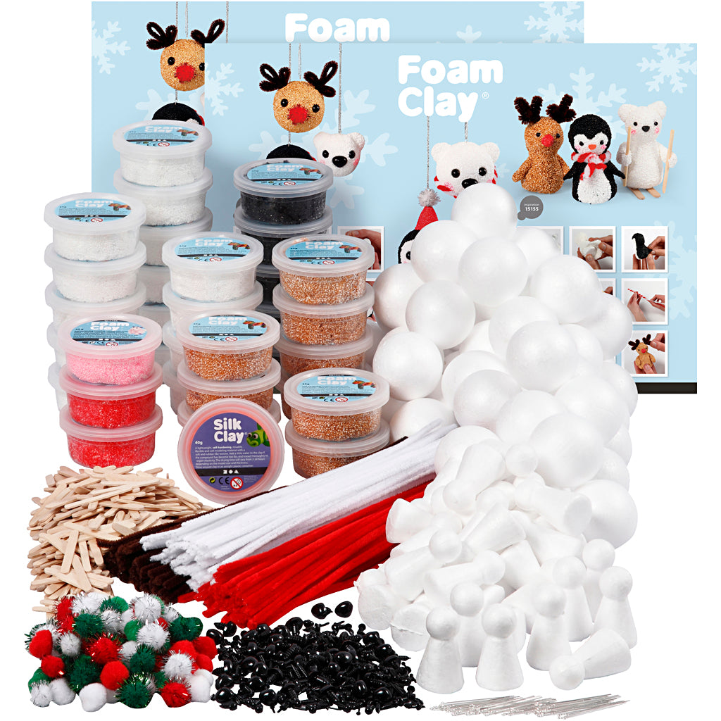Klassesæt til polardyr af Foam Clay®