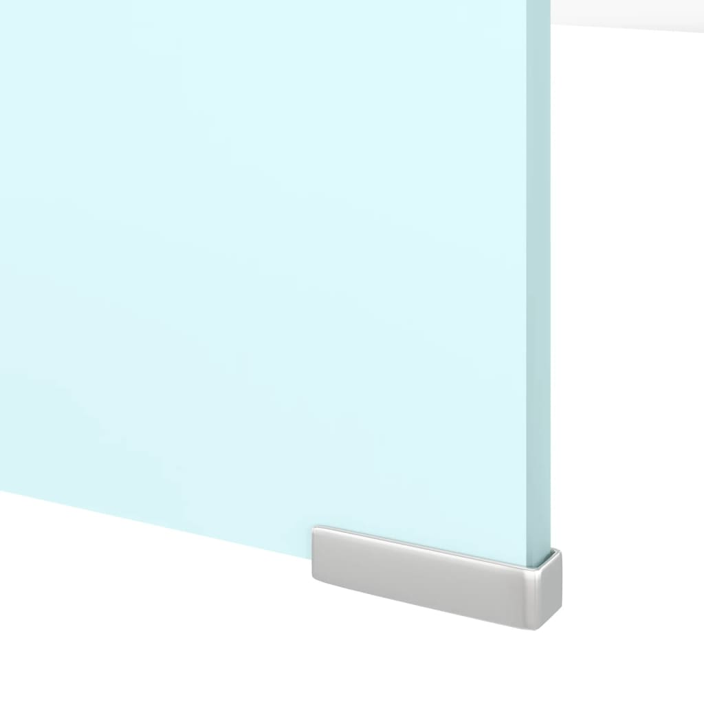 tv-stativ/skærmforhøjer 120x30x13 cm glas grøn