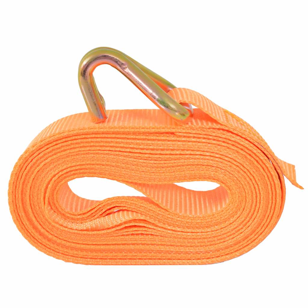 surringsbånd med skralde 4 stk. 0,4 ton 6 m x 25 mm orange
