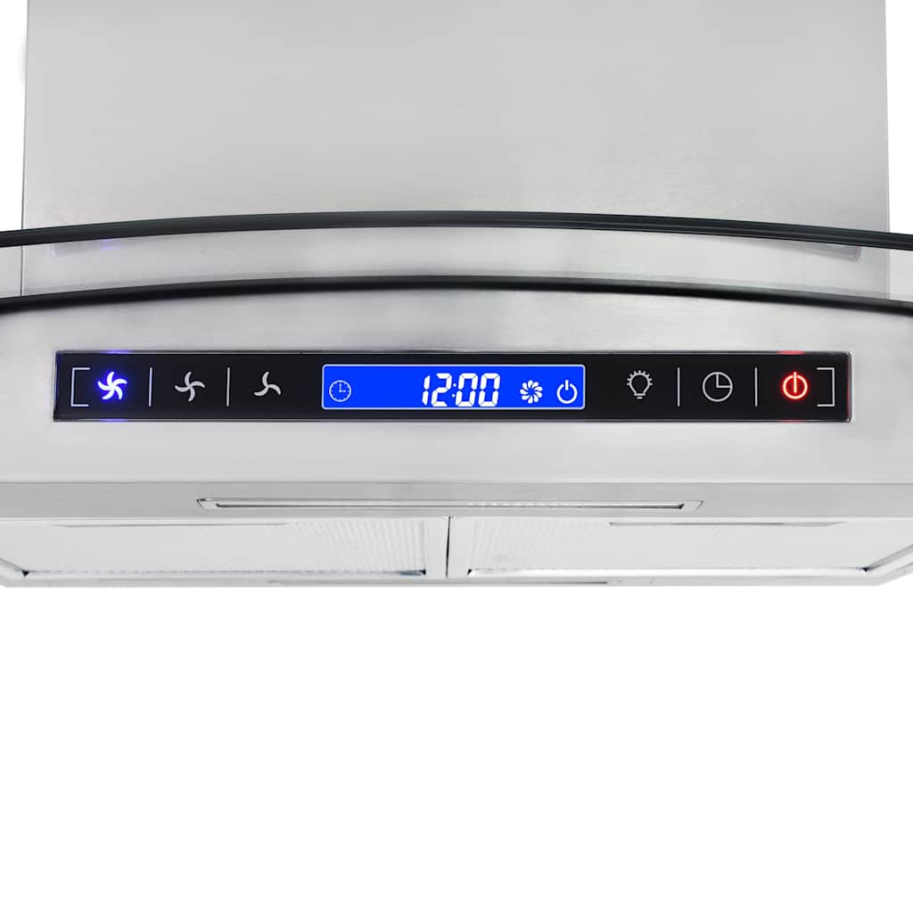 ø-emhætte 90 cm LCD-display touchsensor 756 m³/t. LED