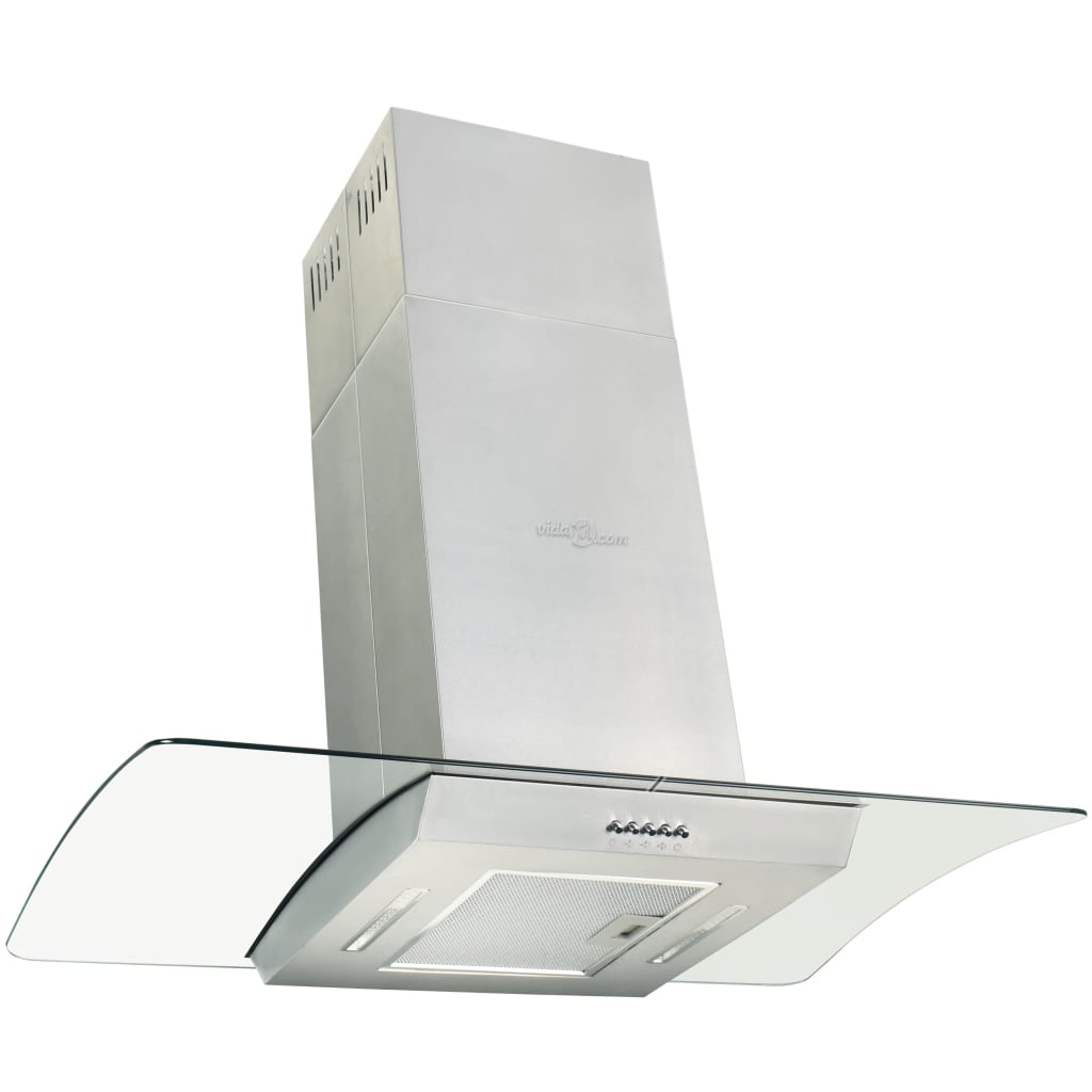ø-emhætte 90 cm rustfrit stål 756 m³/t. LED