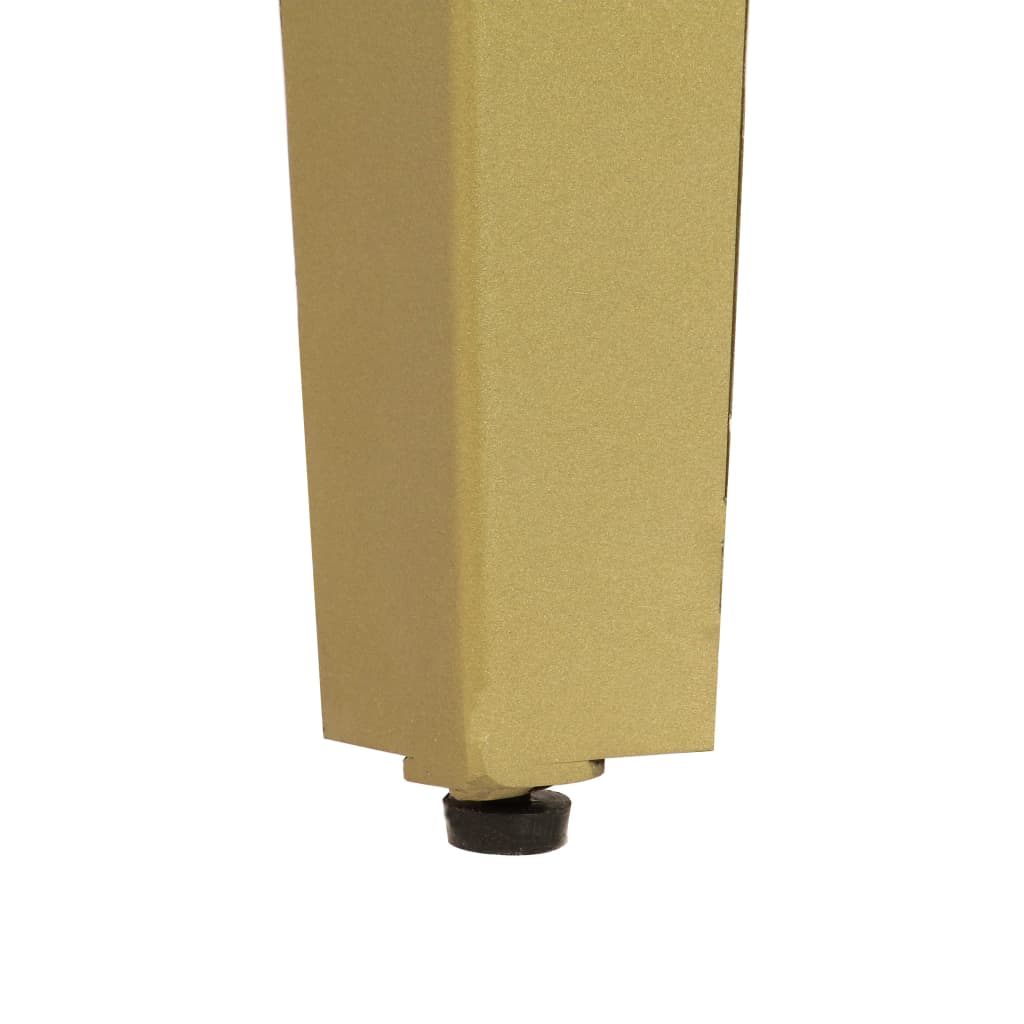 konsolbord massivt mangotræ med messing 110 x 35 x 76 cm grå