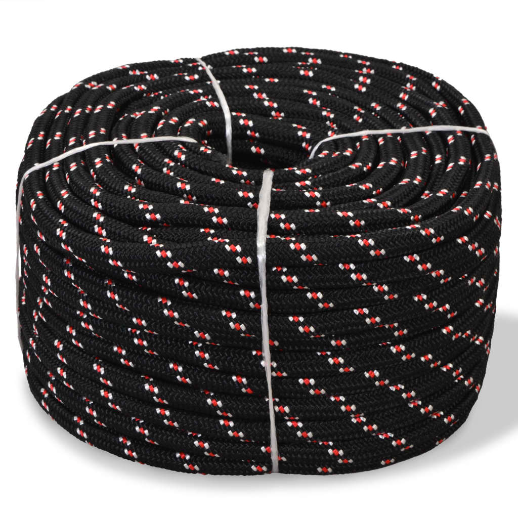 marinereb i polypropylen 8 mm 500 m sort