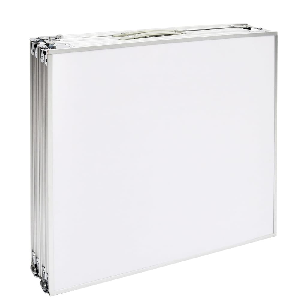 sammenklappeligt campingbord justérbart aluminium 240 x 60 cm