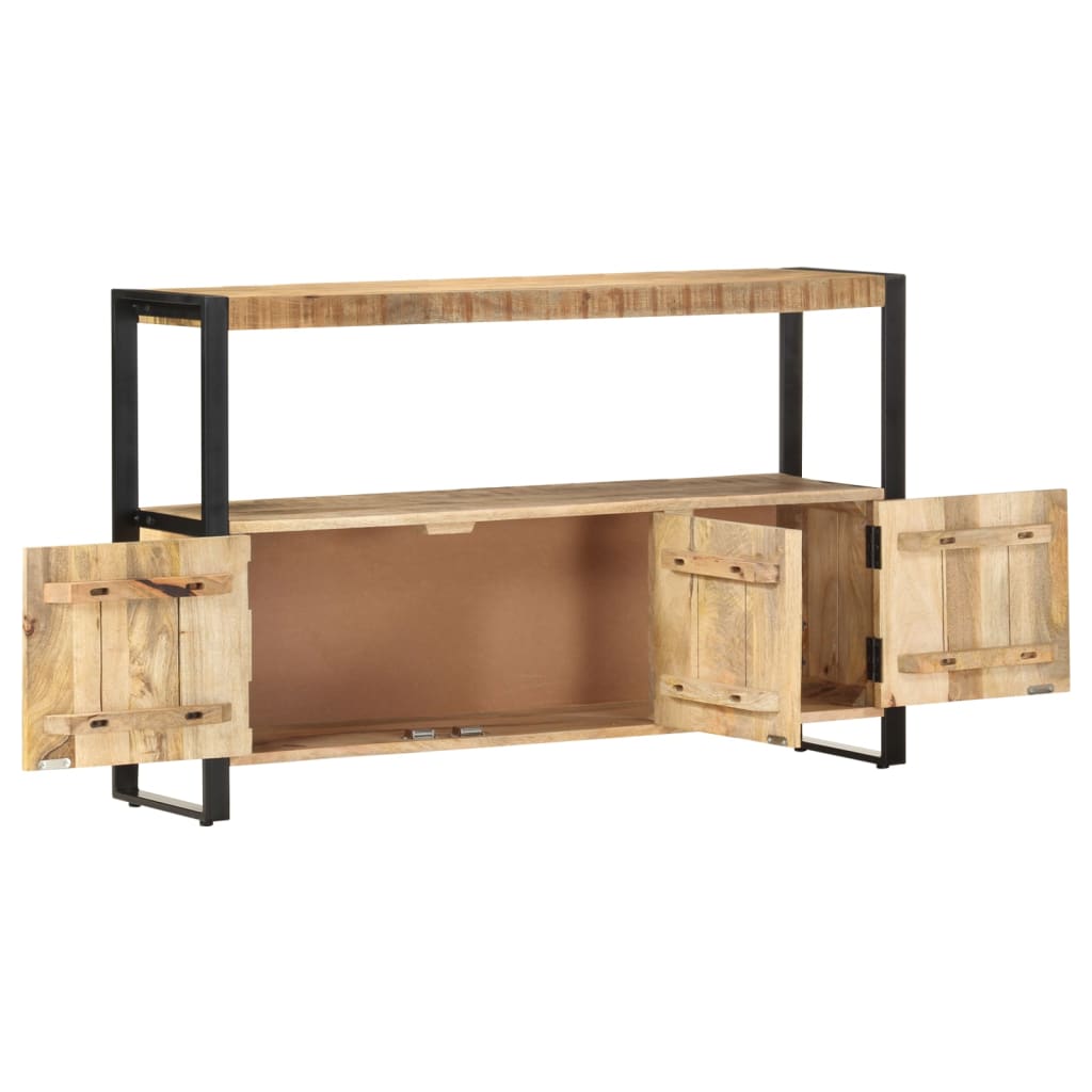 sideskab 120 x 30 x 75 cm massivt mangotræ
