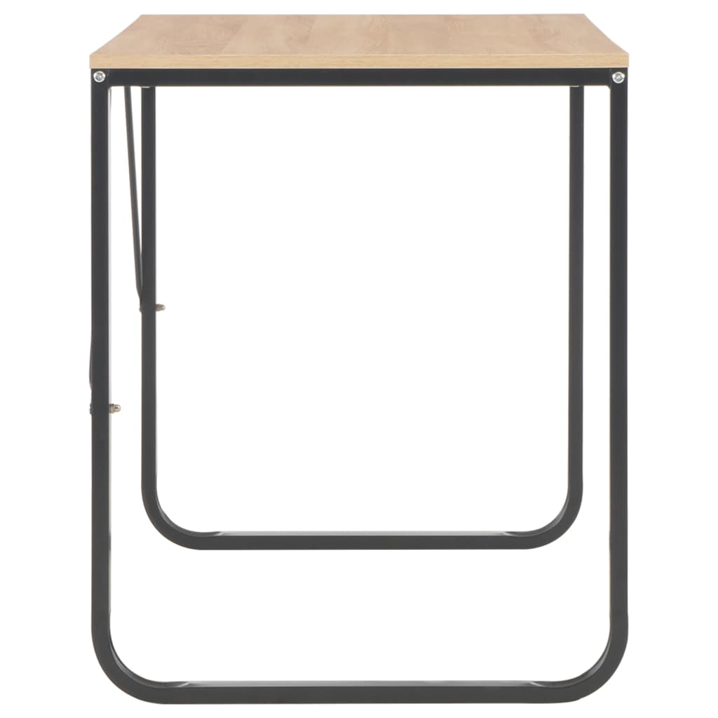 Computertisch 120x60x73 cm in den Farben Schwarz und Eiche