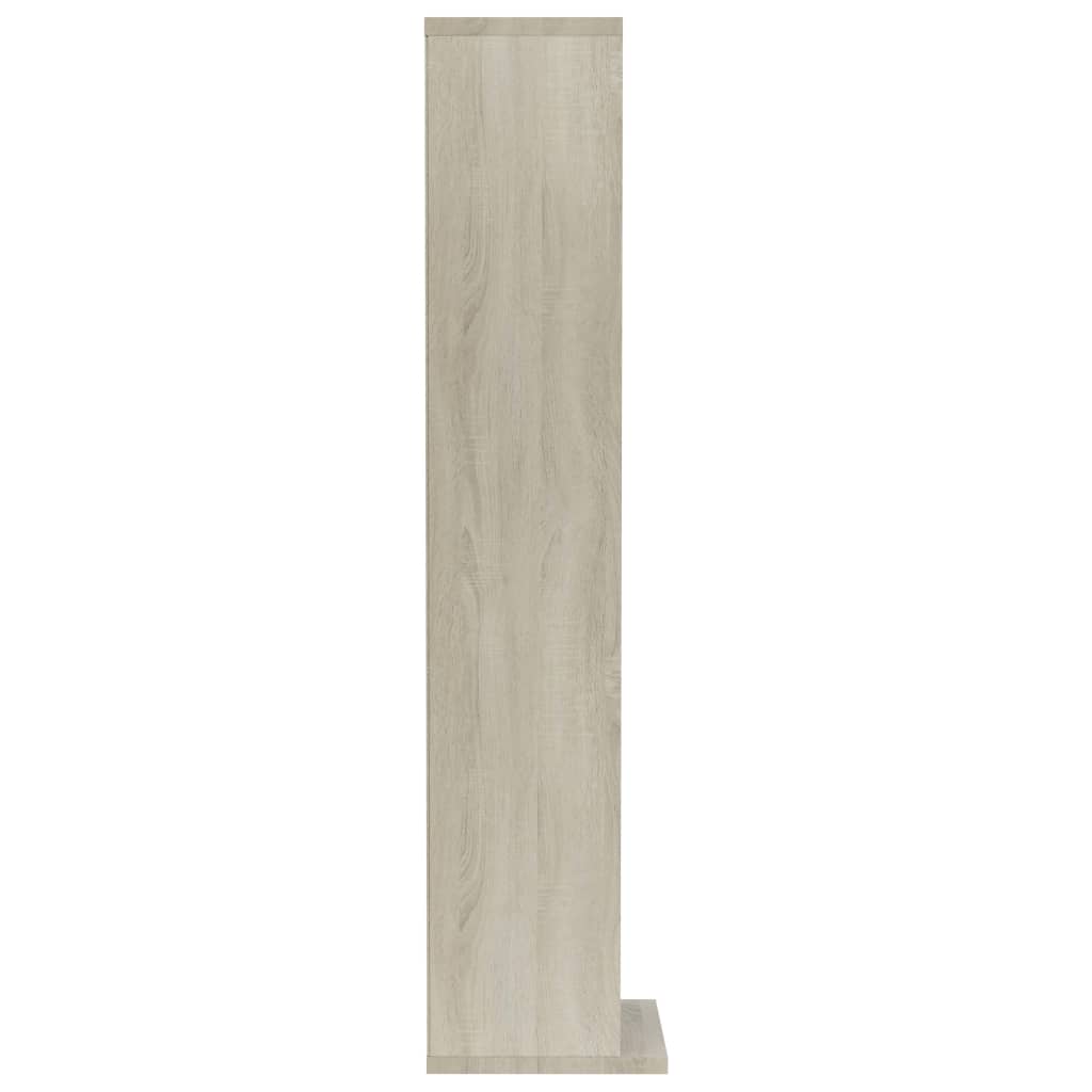 cd-reol 21x20x88 cm konstrueret træ sonoma-egetræsfarvet