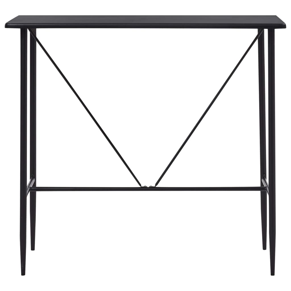barbord 120 x 60 x 110 cm MDF sort
