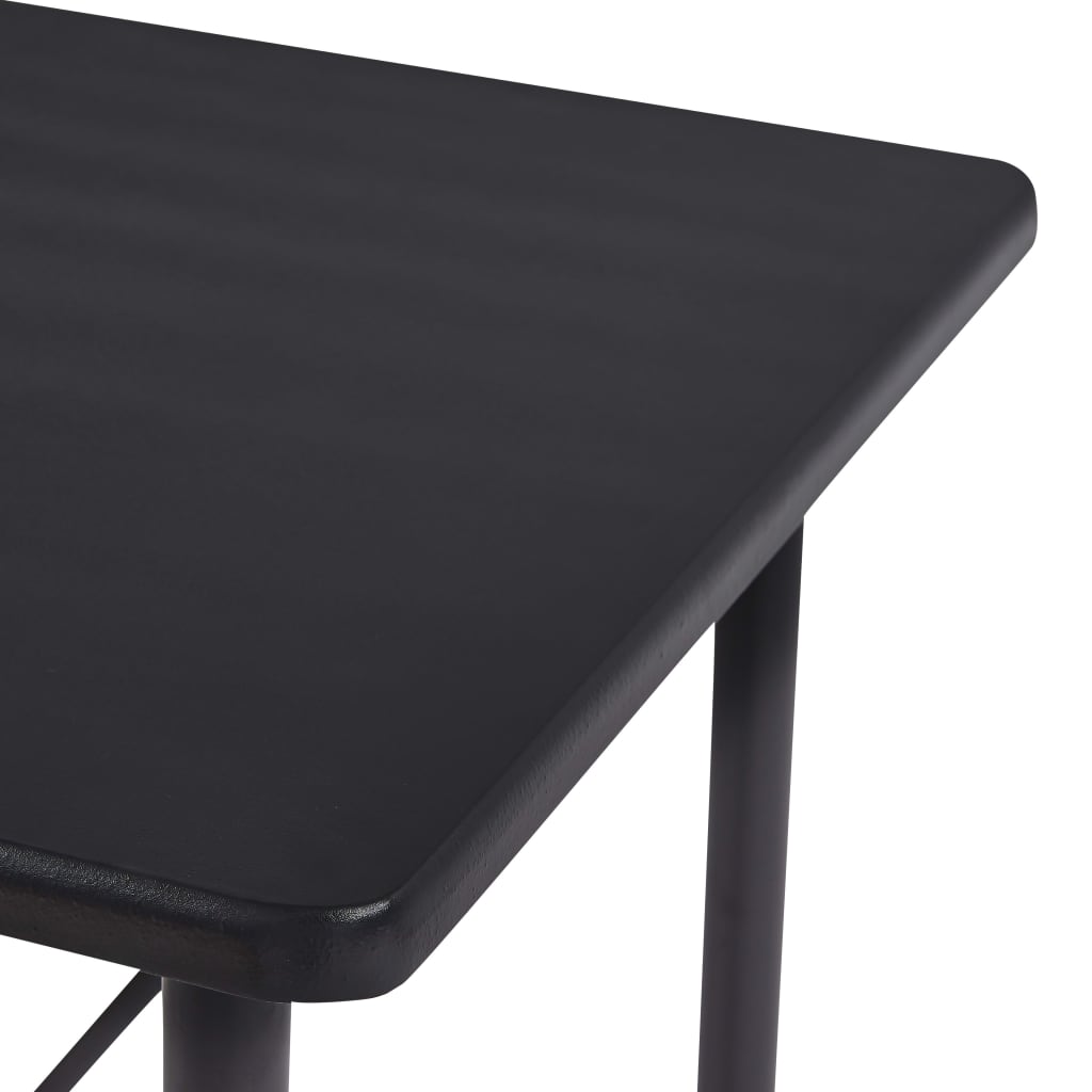 barbord 120 x 60 x 110 cm MDF sort