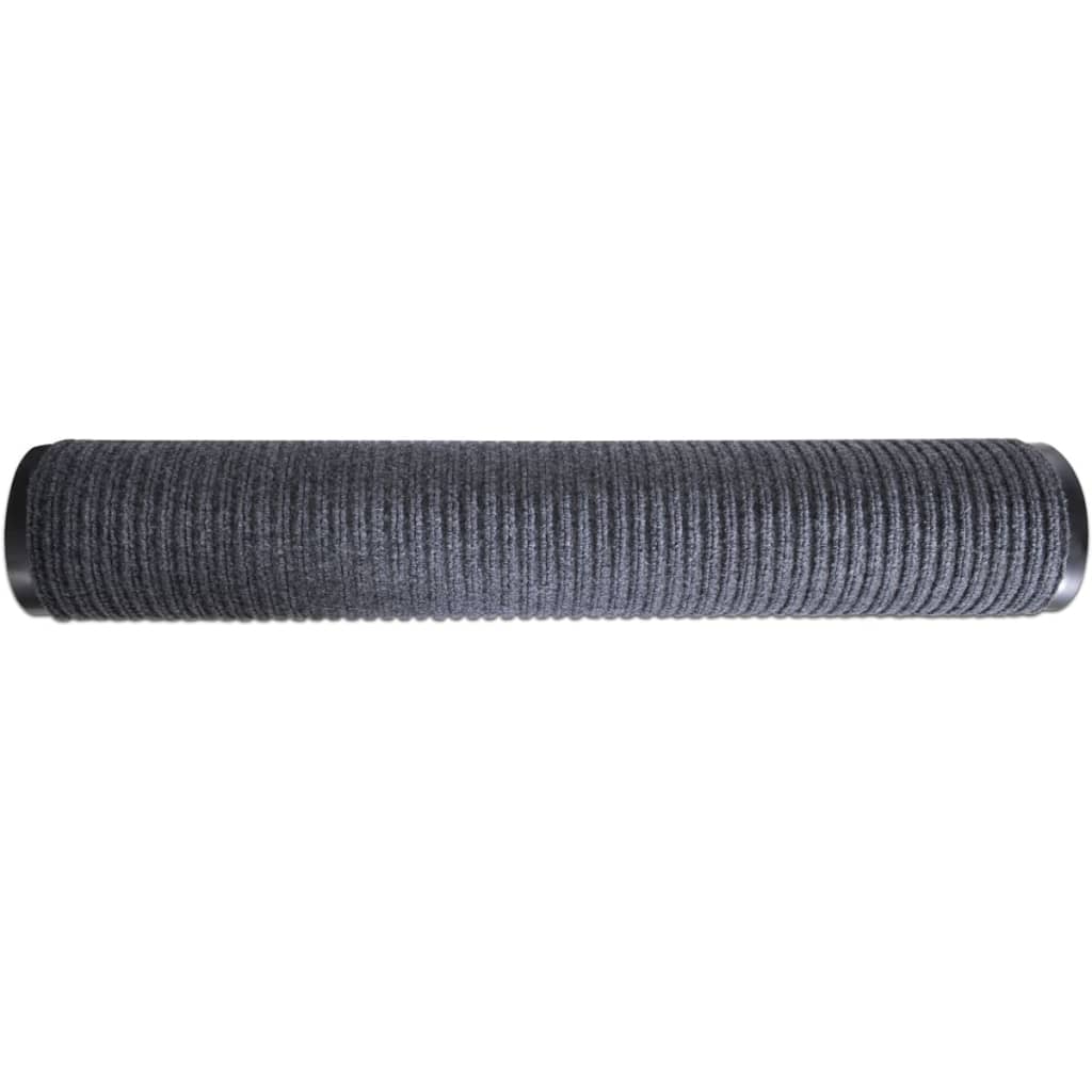 dørmåtter 2 stk. 90 x 60 cm PVC grå