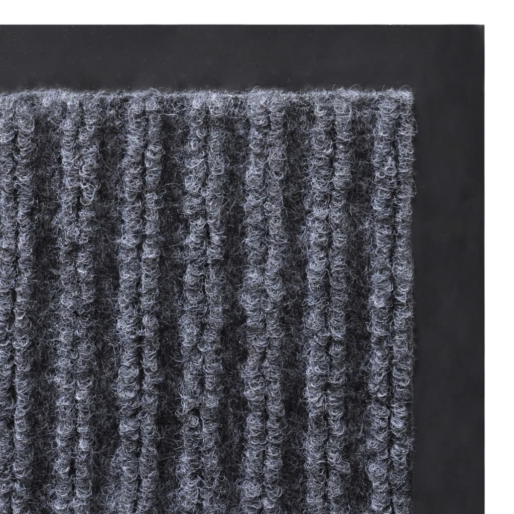 dørmåtter 2 stk. 90 x 60 cm PVC grå