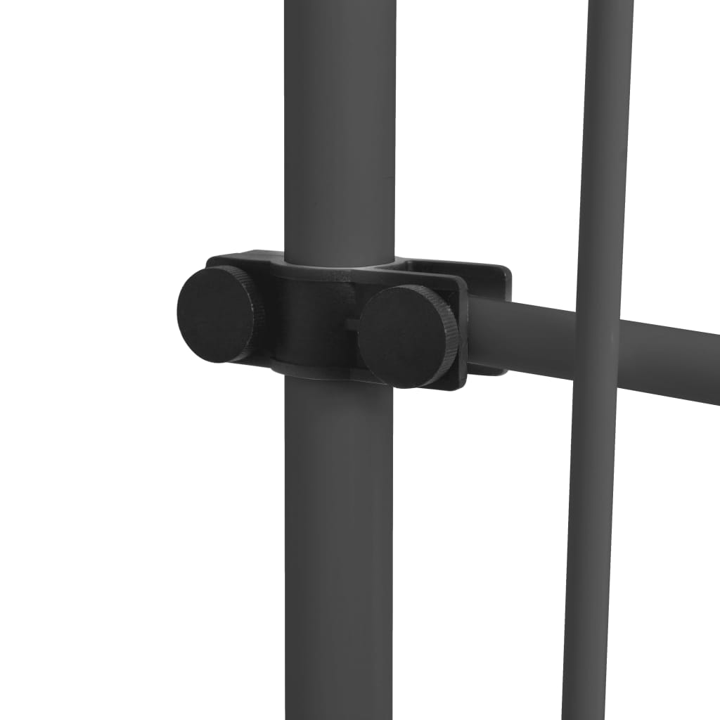 markise m. LED-lys manuel betjening 100 cm antracitgrå