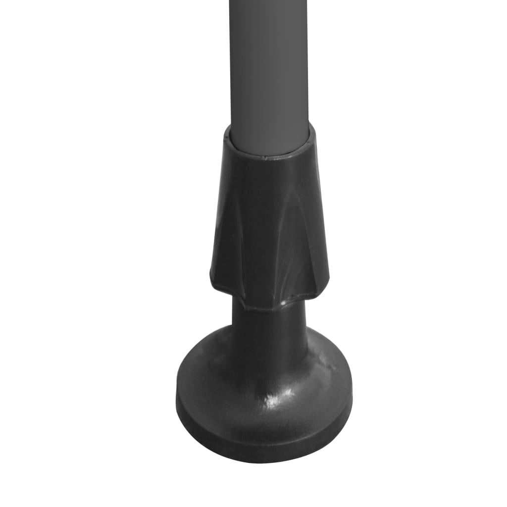 markise m. LED-lys manuel betjening 100 cm antracitgrå