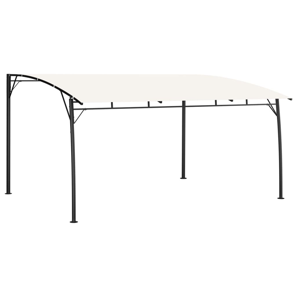 fritstående markise 4x3x2,55 m cremefarvet
