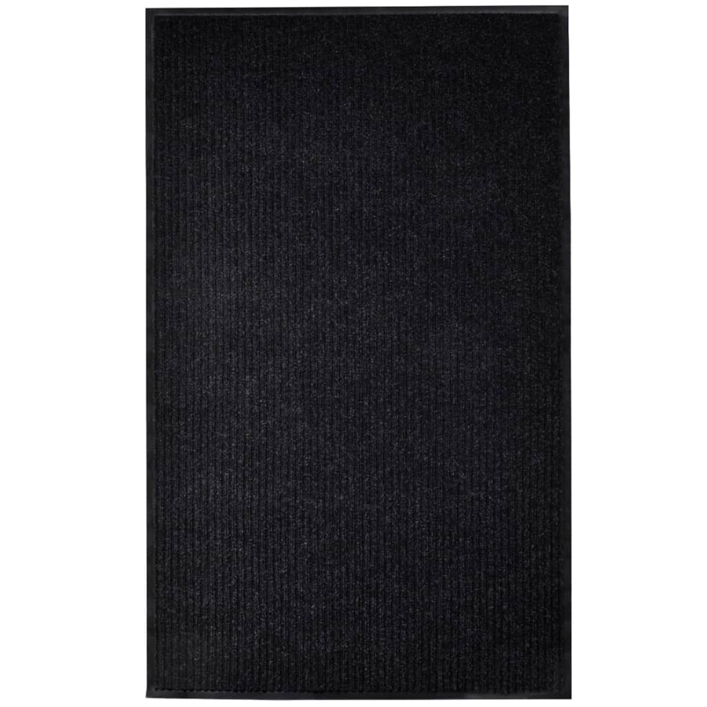 dørmåtte 117x220 cm PVC sort