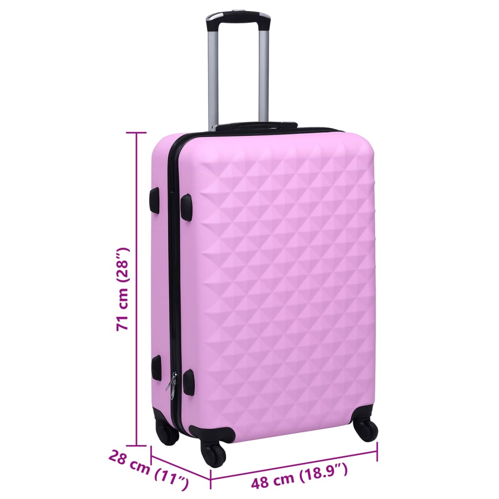 hardcase-kuffert ABS pink