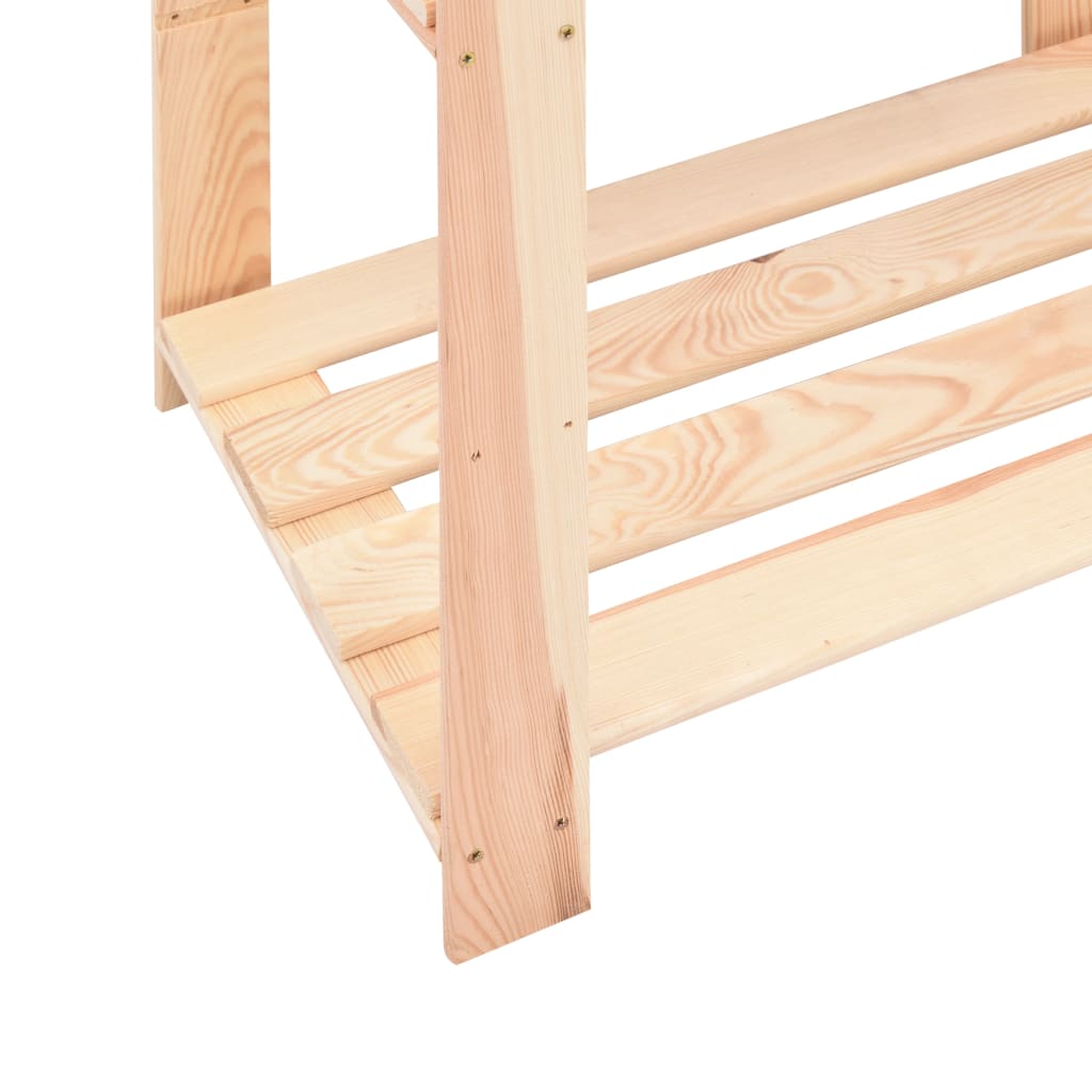 reoler 3 stk. 3 hylder 80x38x90 cm massivt fyrretræ 150 kg