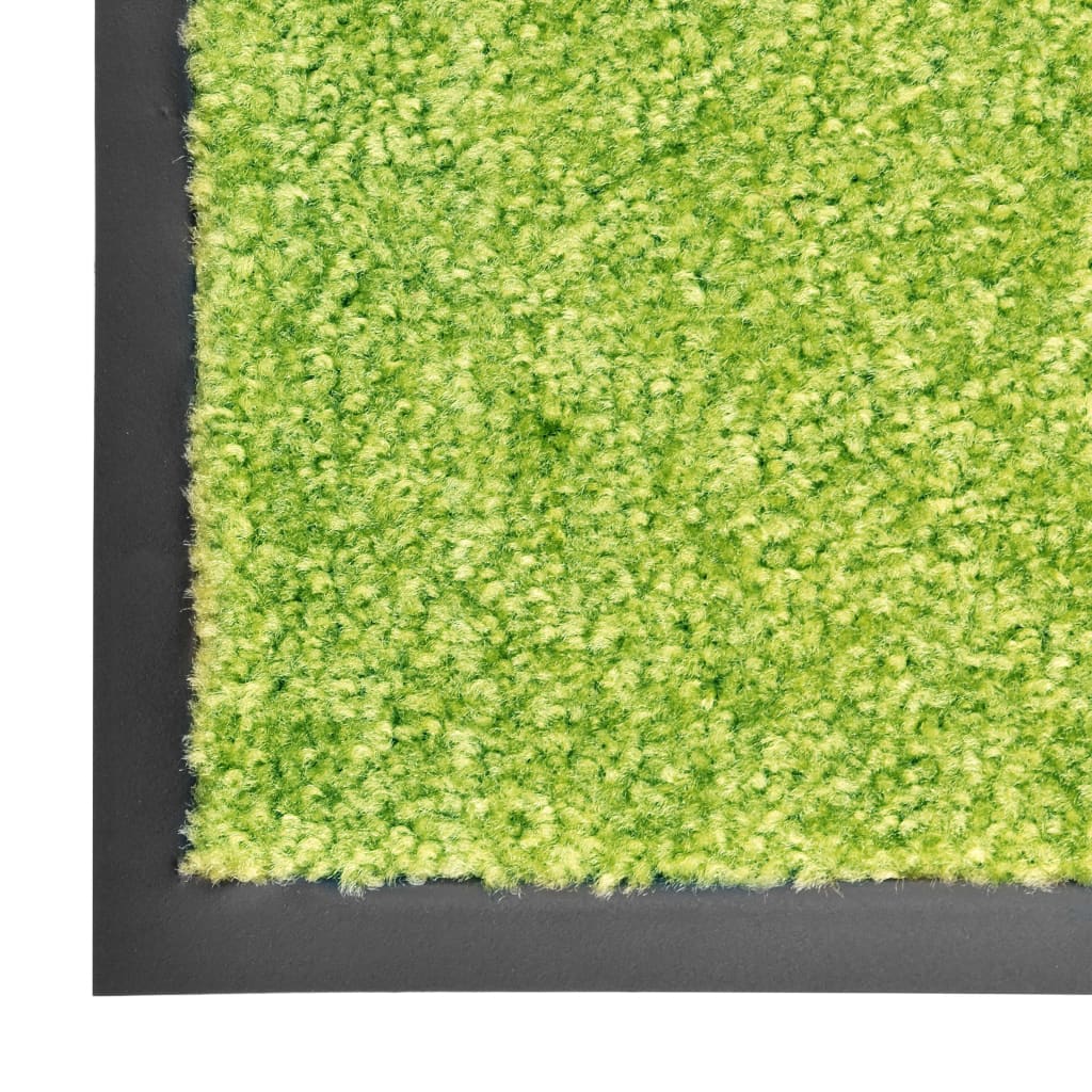 vaskbar dørmåtte 60x180 cm grøn