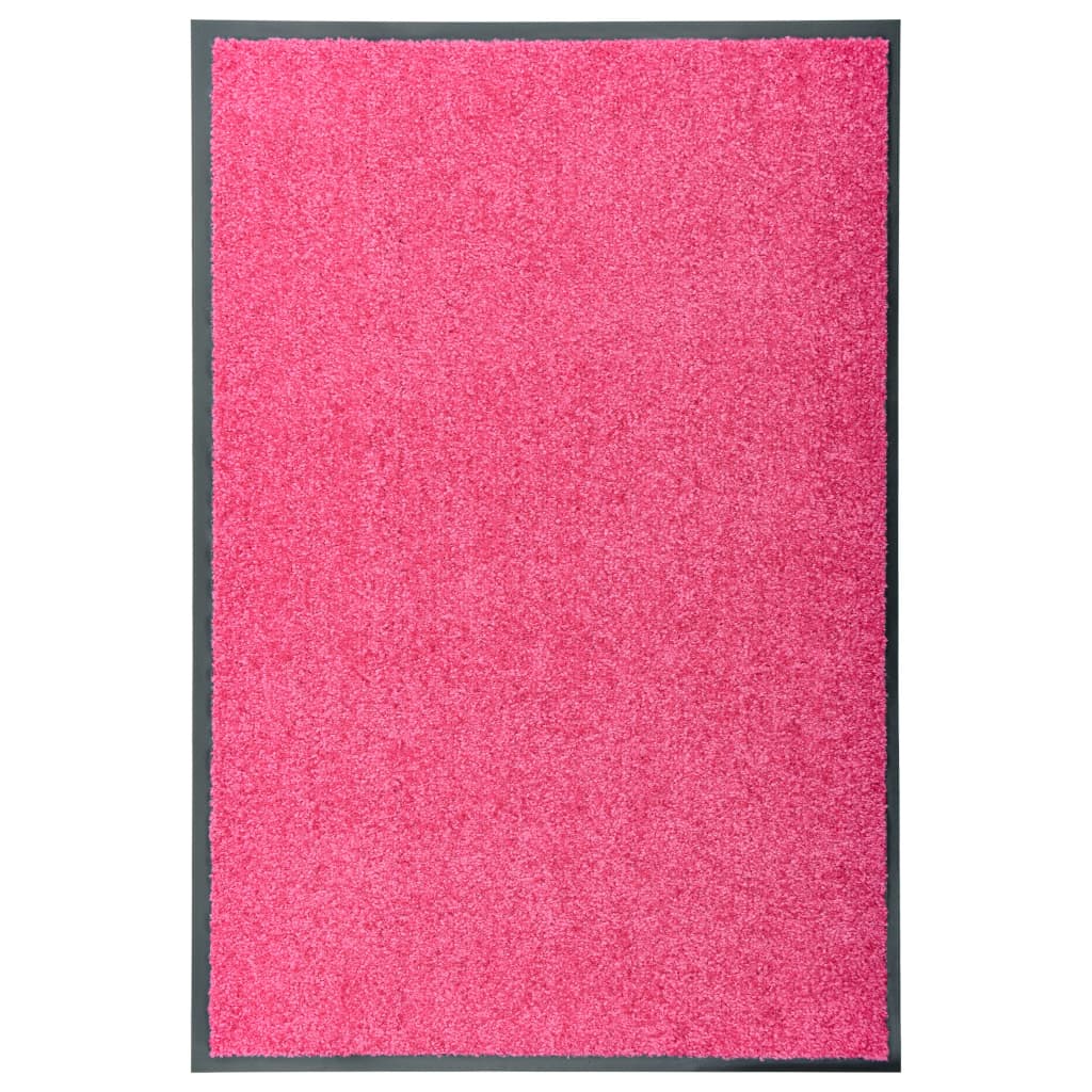 tvättbar dörrmatta 60x90 cm rosa