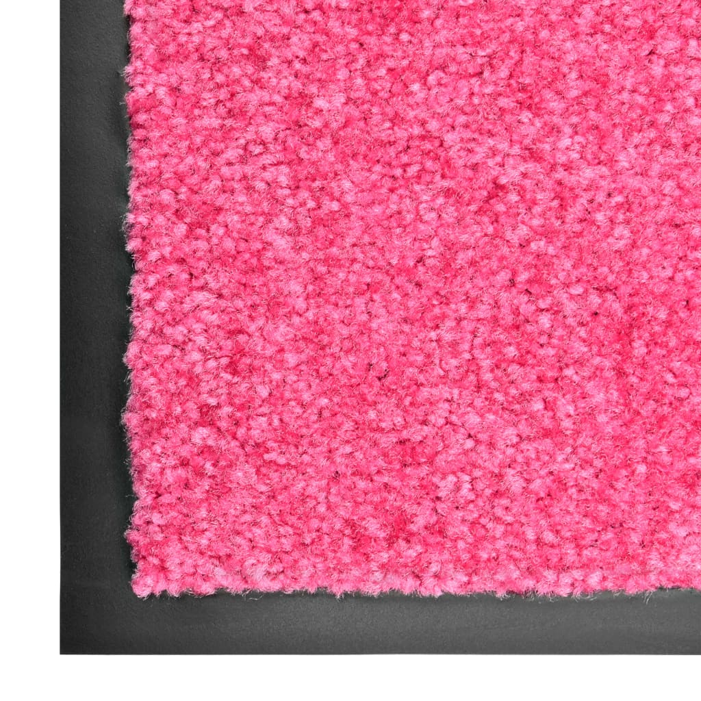 tvättbar dörrmatta 60x90 cm rosa