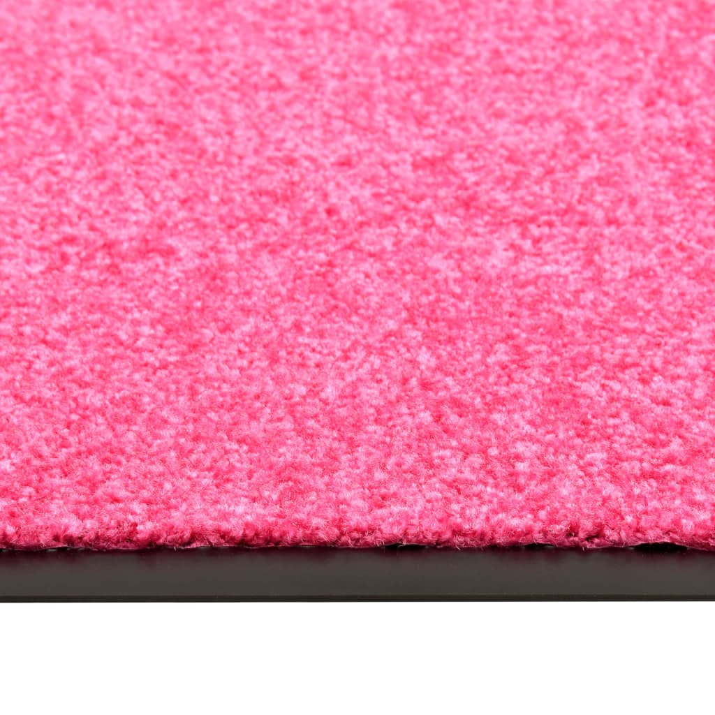 tvättbar dörrmatta 60x90 cm rosa