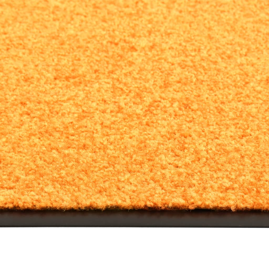 vaskbar dørmåtte 60x180 cm orange