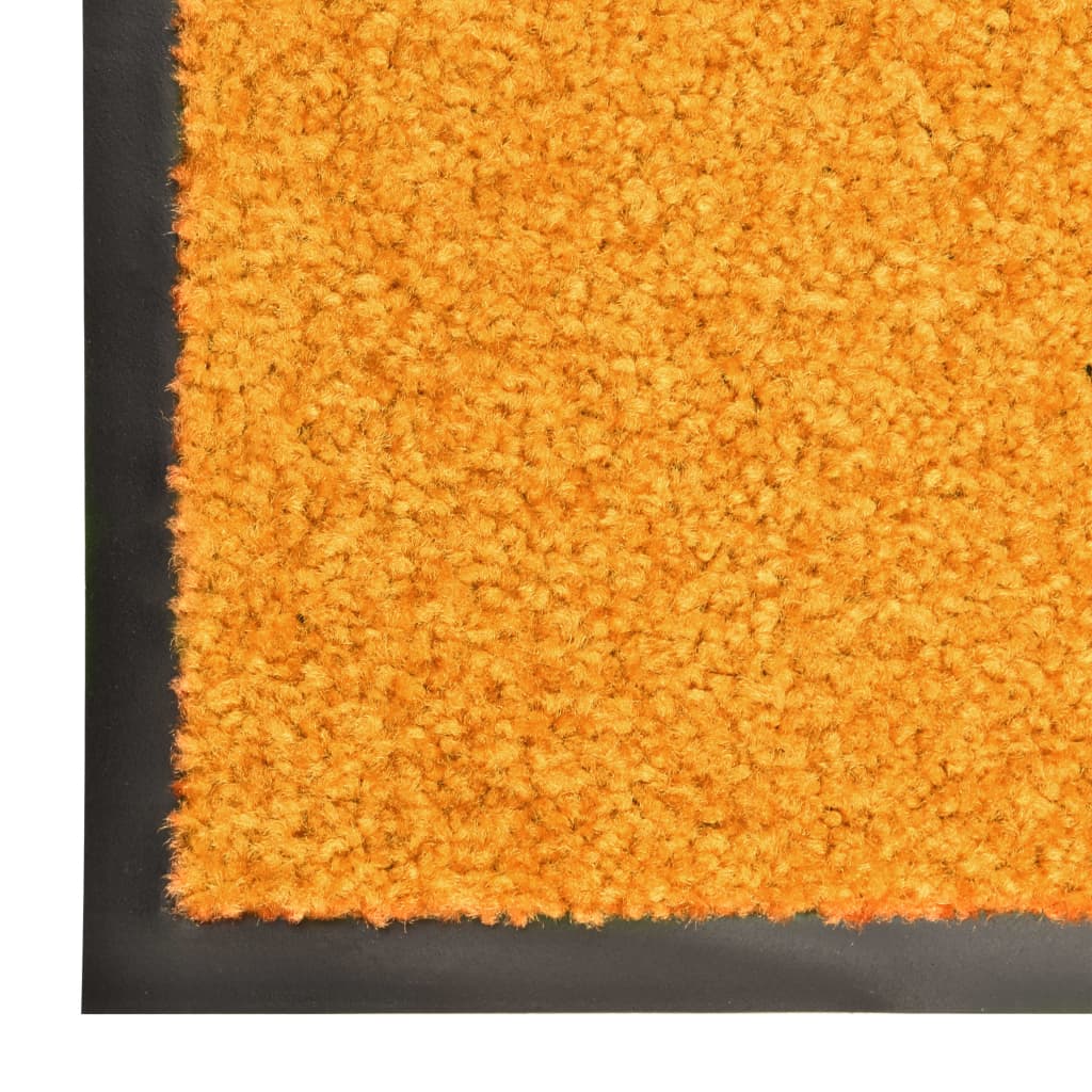 vaskbar dørmåtte 60x180 cm orange