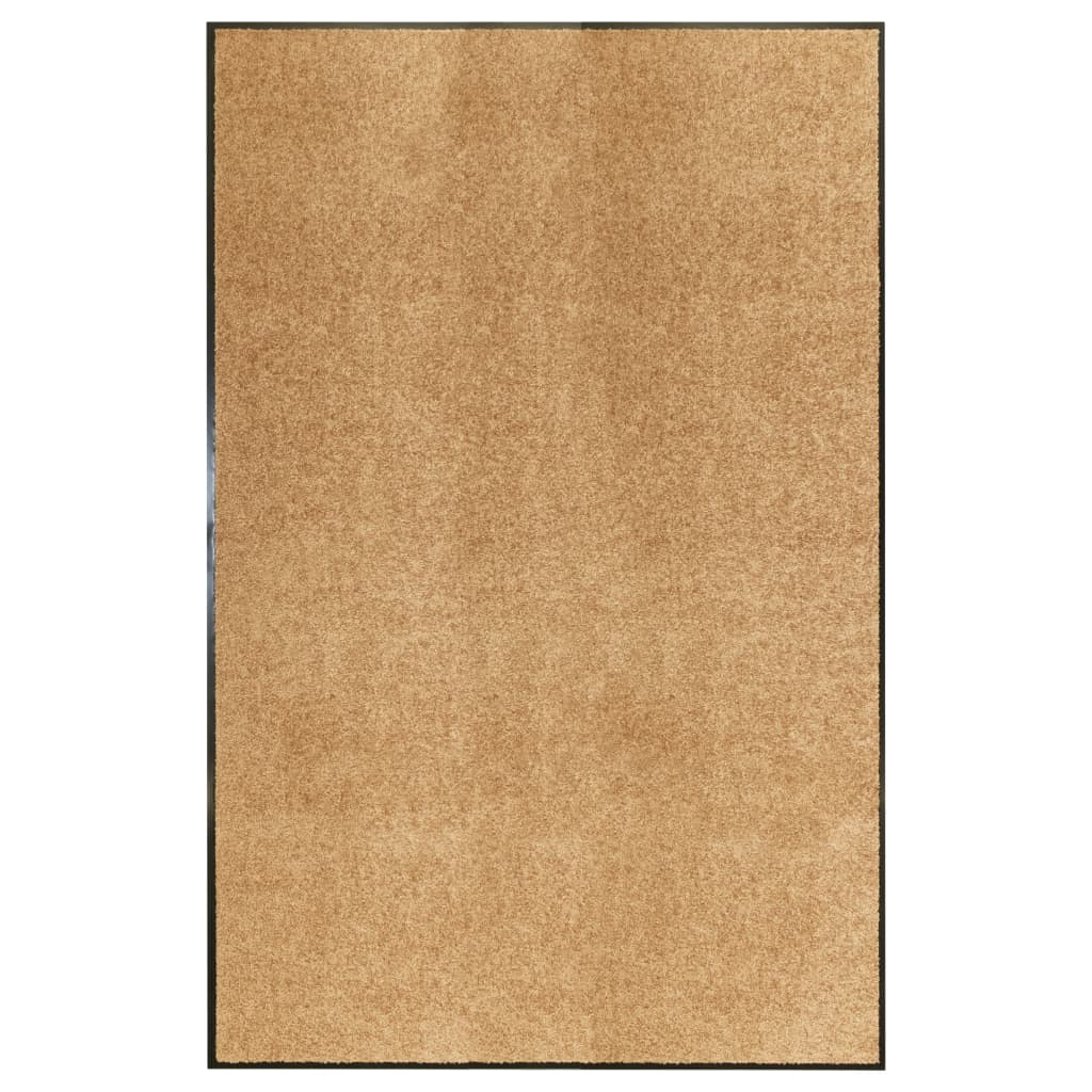 tvättbar dörrmatta 120x180 cm krämfärgad