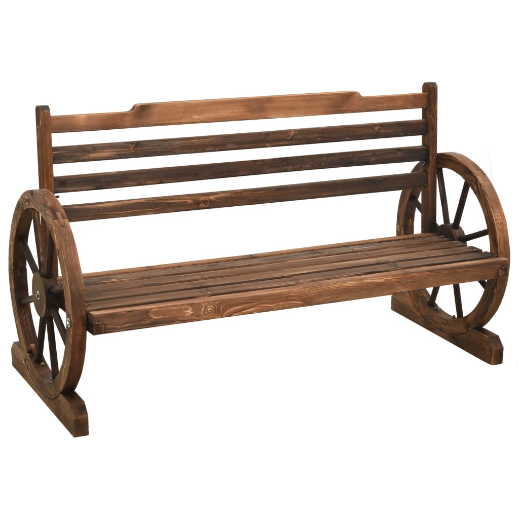havebænk 112 cm massivt grantræ