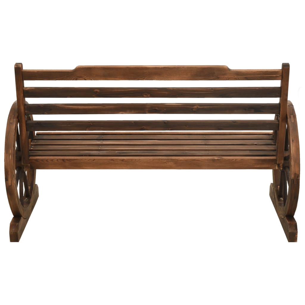 havebænk 112 cm massivt grantræ