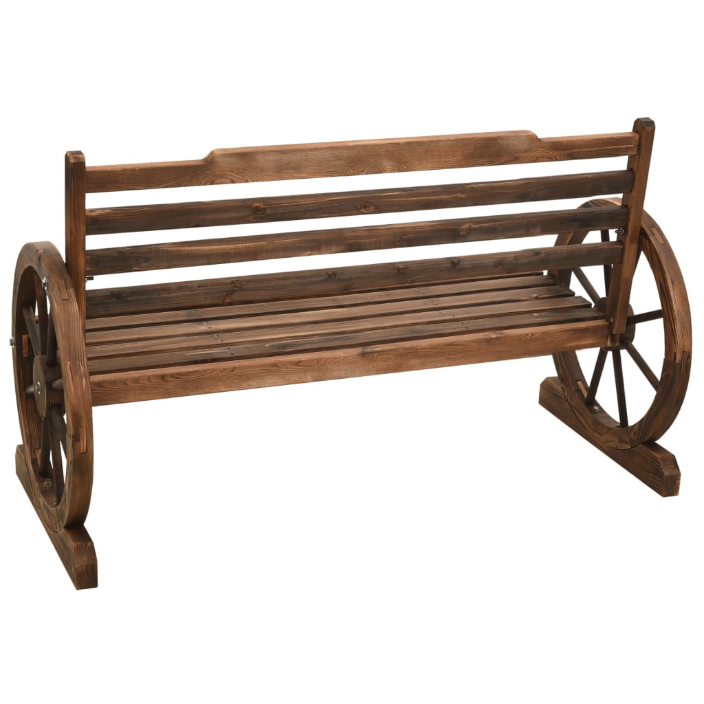 havebænk 112 cm massivt grantræ