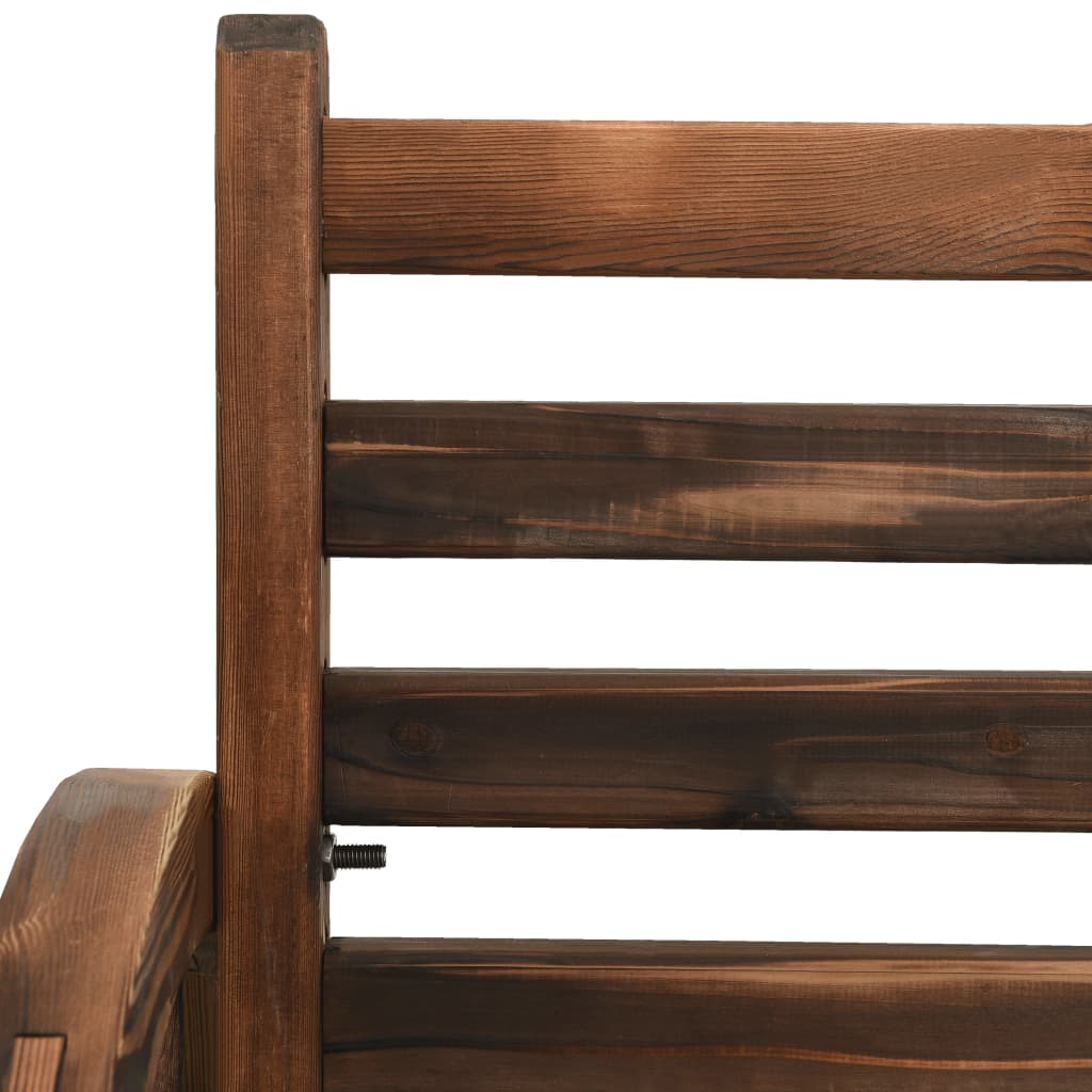 havebænk 112 cm massivt grantræ
