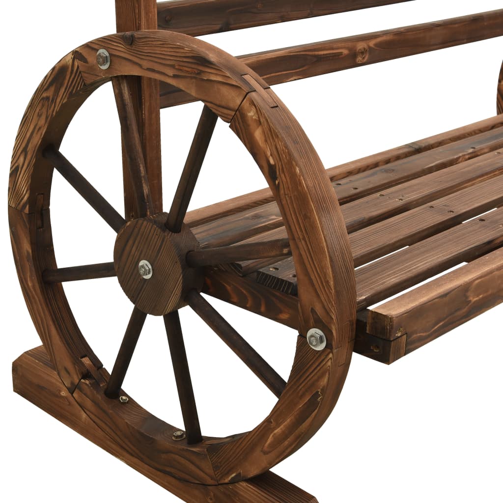 havebænk 112 cm massivt grantræ