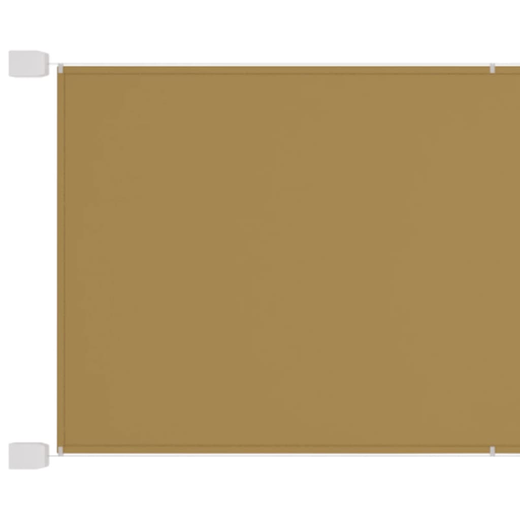 lodret markise 100x1200 cm oxfordstof beige