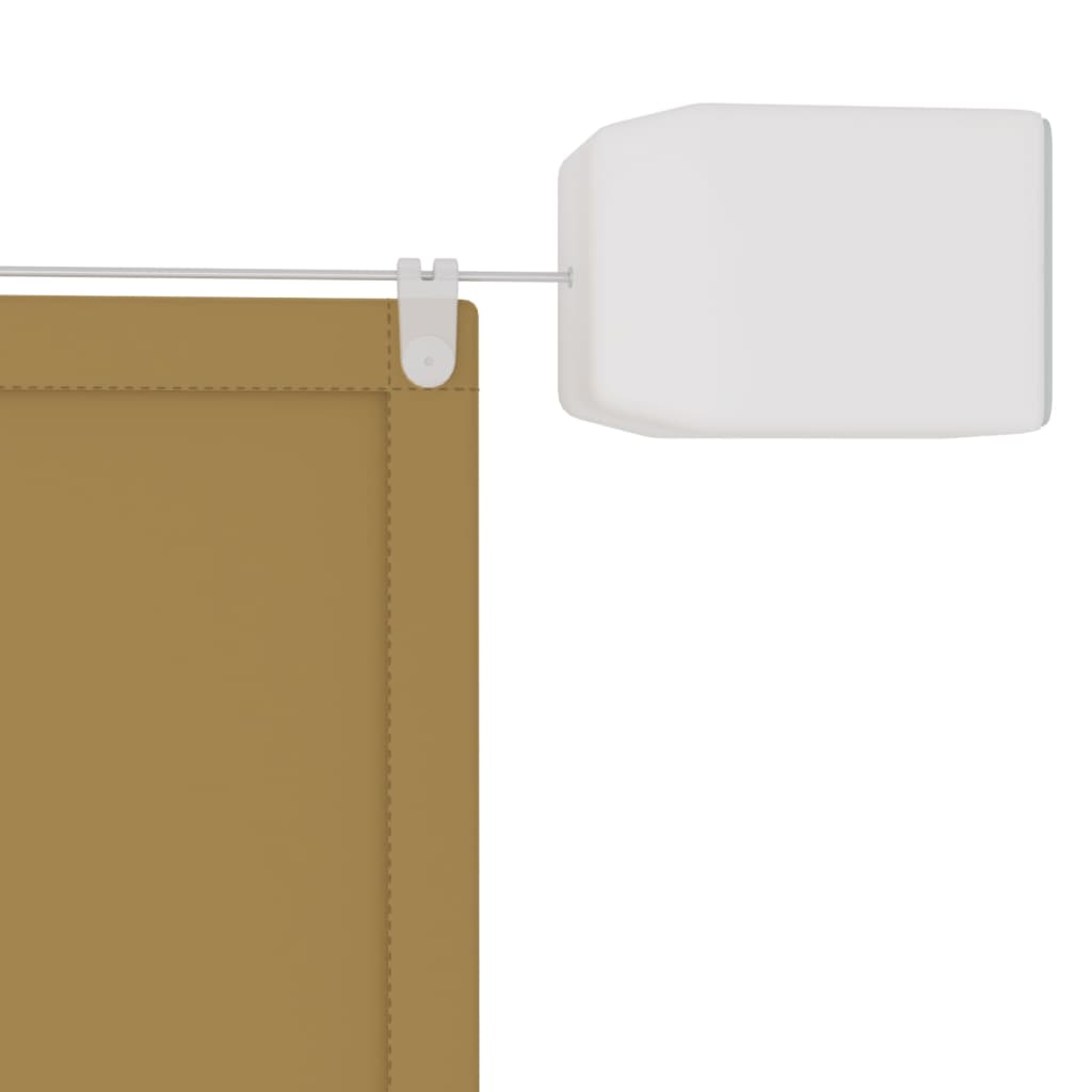lodret markise 100x1200 cm oxfordstof beige