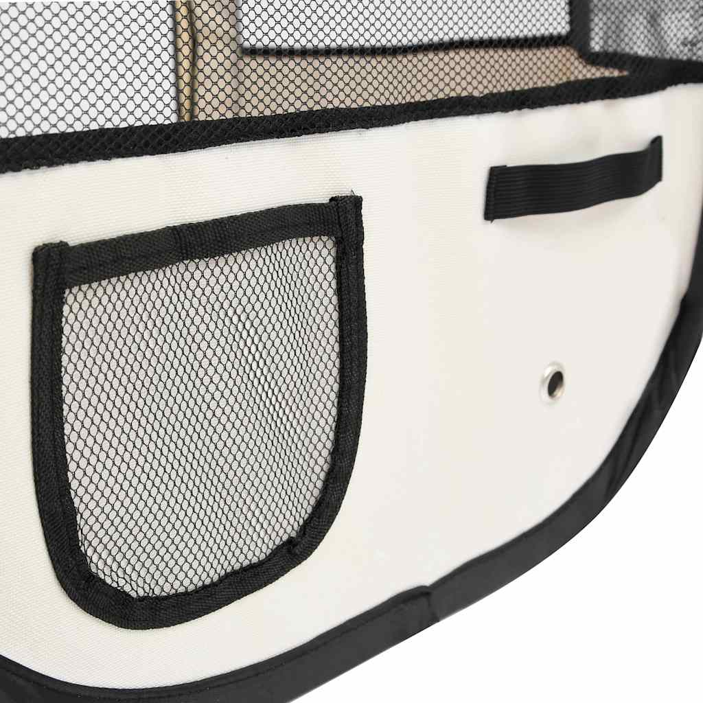 foldbar hundegård med bæretaske 145x145x61 cm blå