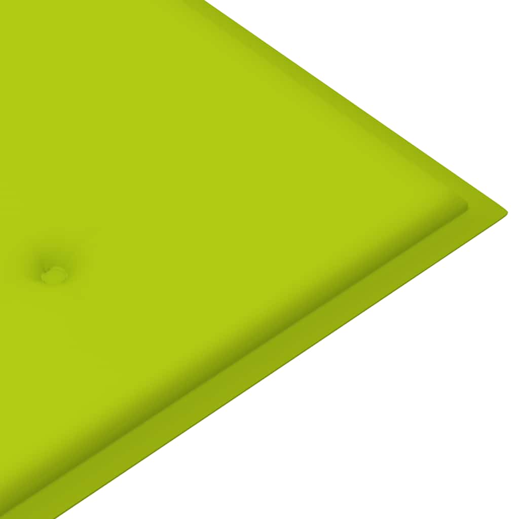foldbar havebænk med hynde 118 cm bambus