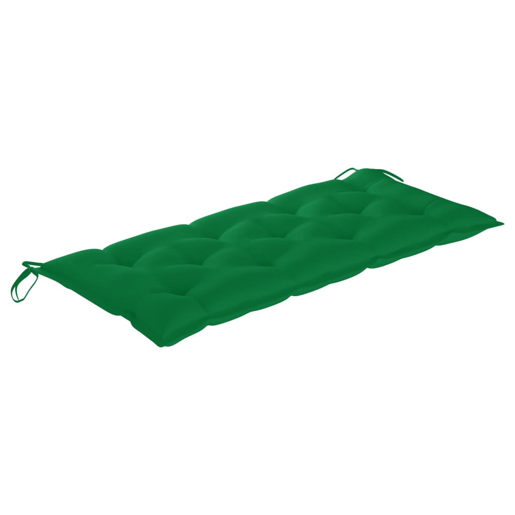 foldbar havebænk med hynde 118 cm bambus