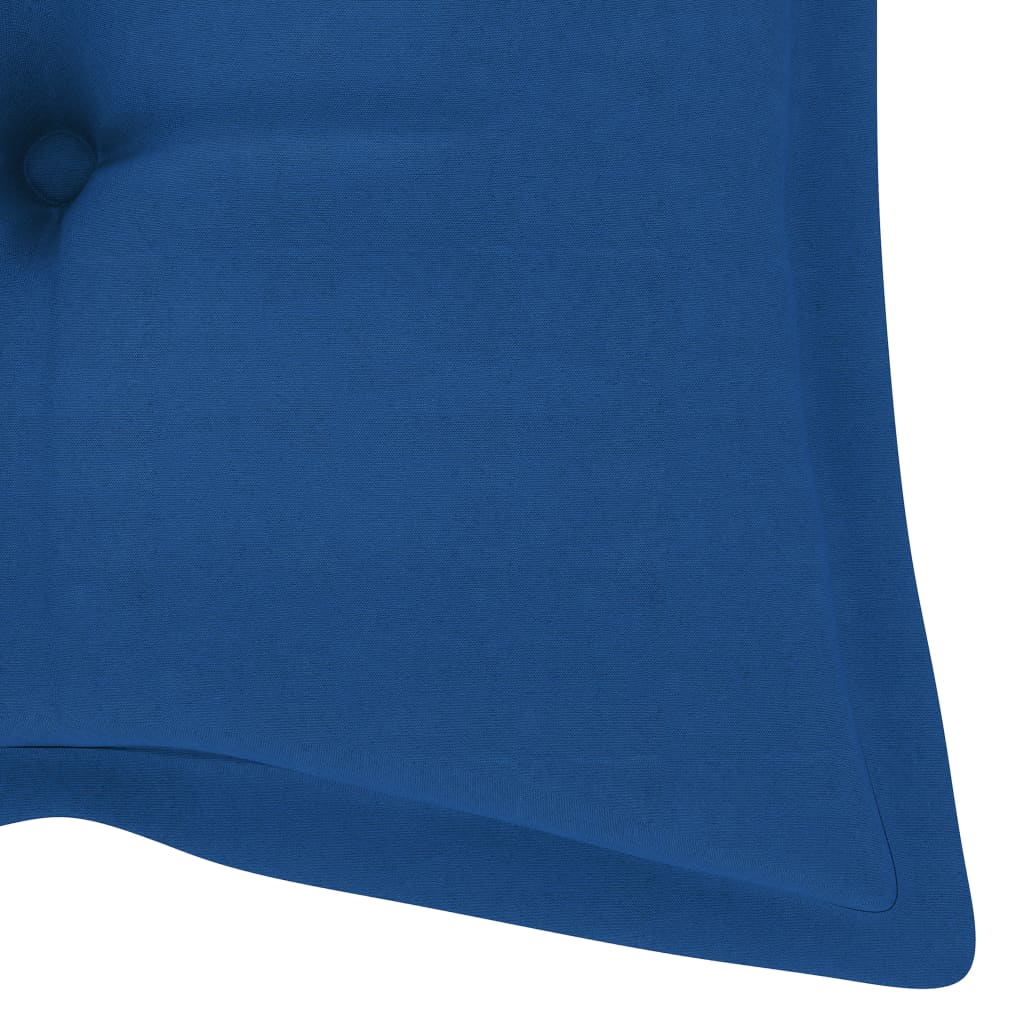 foldbar havebænk med hynde 118 cm bambus