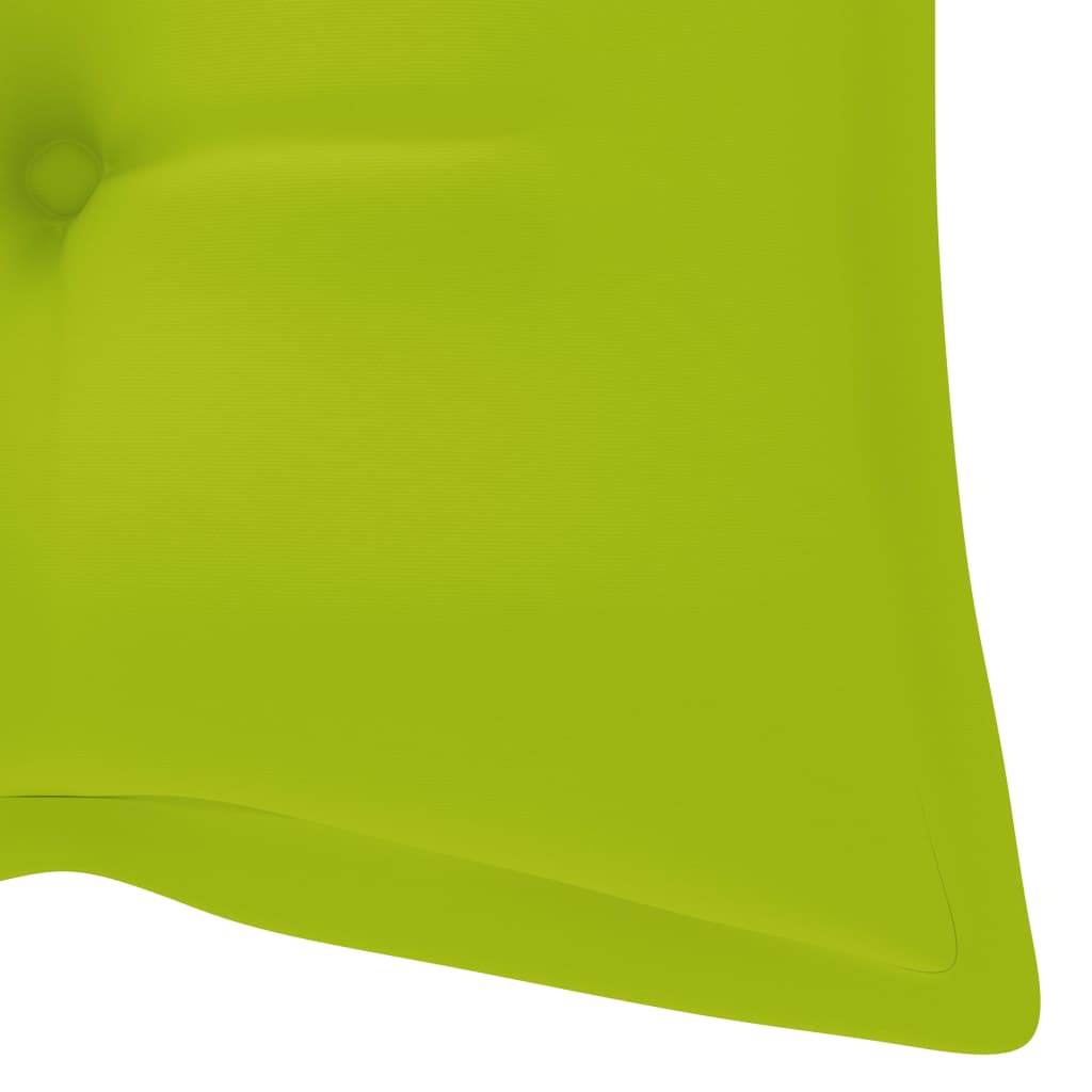 foldbar havebænk med hynde 118 cm bambus